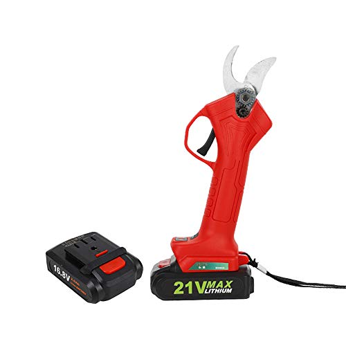 NBZH Cordless Electric Pruning Shears, Fruit Trees/Shrub Branches,Two Lithium Batteries Meet 8-10 Hours of Working Time Maximum Cutting Diameter 30Mm/25Mm,16.8V25MM