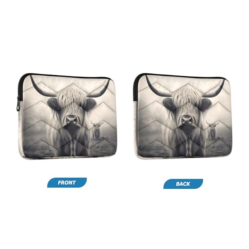 Funda para Laptop de 13-14 Pulgadas Highland Cow miniatura 2