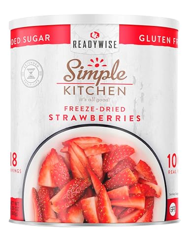 Image of SIMPLE KITCHEN Camping and Outdoors Freeze Dried Strawberries 18 Servings
