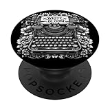 Photo Gallery maglietta floreale vintage con macchina da scrivere - scrivi in fiore - novel autor popsockets popgrip intercambiabile Photo Gallery maglietta floreale vintage con macchina da scrivere - scrivi in fiore - novel autor popsockets popgrip intercambiabile