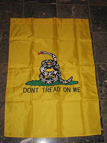 ALBATROS 28 in x 40 in Embroidered Gadsden Dont Tread On Me Nylon Double Sided Garden Flag for Home and Parades, Official Party, All Weather Indoors Outdoors