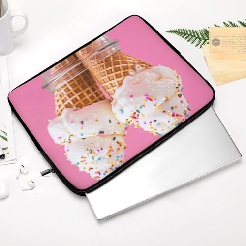 Funda para portátil antigolpes de 12 pulgadas neopreno grueso con dos conos de helado 3
