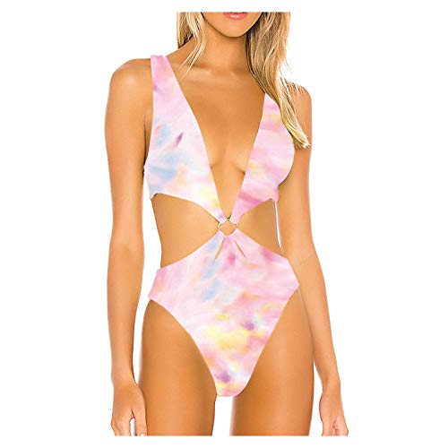 WENOVL Traje de baño con Lentejuelas Triangulares y Diamantes Brillante para Mujer Conjunto de Bikini de Cintura Alta Halter Ropa De Playa de Correa Cruzada Tanga Brasileño Biquinis