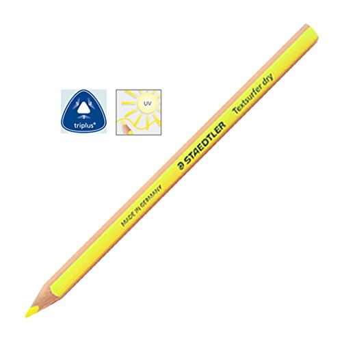 Image of Staedtler Text Surfer Dry Highlighter Pencil 128 64 Drawing For Writing Sketching Inkjet, Paper, Copy, Fax - Pack Of 4, Multi