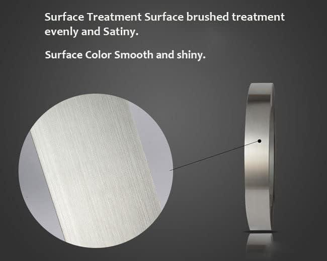 100m (328ft) Flat Stainless Steel Brushed Silver Coil for Channel Letter Sign Fabrication Making, 304 Model 0.56mm Thickness (40mm)