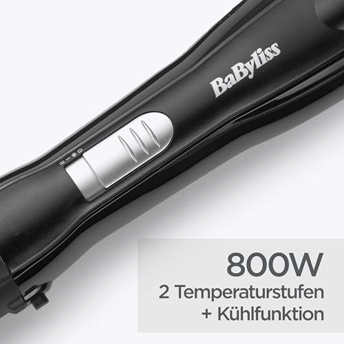 BaByliss Shape & Smooth Warmluftbürste mit 800W Leistung und Kaltluftfunktion