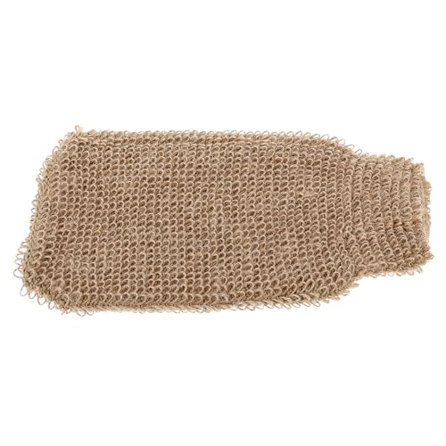 PRETYZOOM Guantes de Baño y Ducha Exfoliantes de Yute Natural 22X115 CM Pulgar Ergonómico para Exfoliación Corporal Completa Multiusos para Masaje y Cuidado Piel Unisex para Adultos