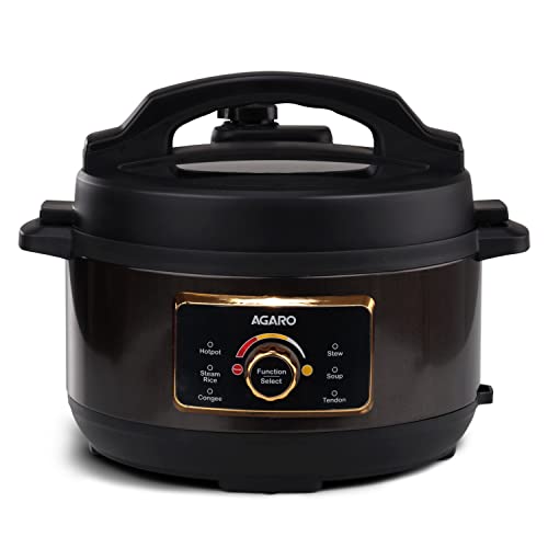 AGARO Royal Electric Pressure Cooker, 3 Liter Stainless Steel Inn...