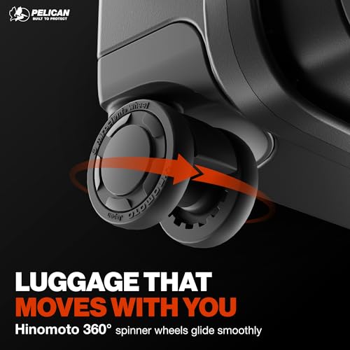 Image of Pelican ATX Luggage - Hardside Carry On Luggage with Wheels - 22 Inch Carry On Bag - Airline Approved (Black)