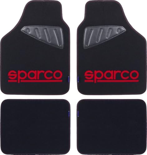 Sparco Complete Set of Universal Mats SPC19 Polyester Black/Red