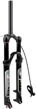 Air Mountain Bike Forks 26 27.5 29 er Travel 160mm Downhill Suspension Fork, Alloy Shock Absorber - Black