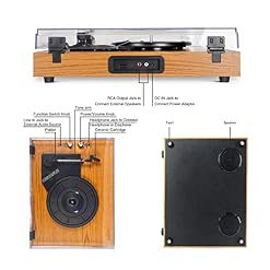 SUZAM Tourne-Disque en Vinyle, Tourne-disques À 3 Vitesses, avec Récepteur Bluetooth Intégré, Lecteur De Disques Rétro… - Les Beatles, Paul McCartney, John Lennon, RIngo Starr, George Harrison SUZAM Tourne-Disque en Vinyle, Tourne-disques À 3 Vitesses, avec Récepteur Bluetooth Intégré, Lecteur De Disques Rétro… – Image 6