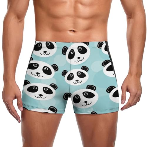 Maillot de bain panda homme anti-irritation - Short de bain doux pour la peau