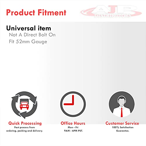 Ajp Distributors Universal Jdm Smoked Tint Analog Needle 2" 52Mm Water Temperature Meter Gauge 100-300 Fahrenheit #TOP5