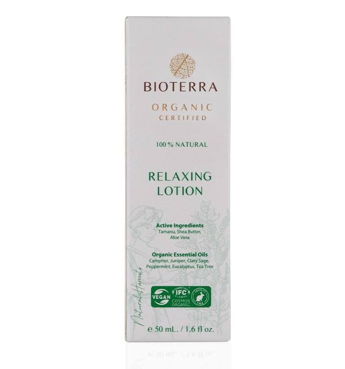Bioterra Organik Rahatlatıcı Masaj Losyonu – Okaliptüs & Kafur Etkili, Spor Sonrası Kas Rahatlatıcı, Termal Etki, Doğal Yağlar İçeren Vücut Bakım Losyonu