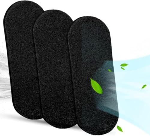 Image of Ceiling Fan Air Purifier Pads, Pack of 3 | Activated Coconut Shell Carbon, Trap Dust, Odors & Allergens, Easy-Stick Universal Fit, Odorless & Unscented