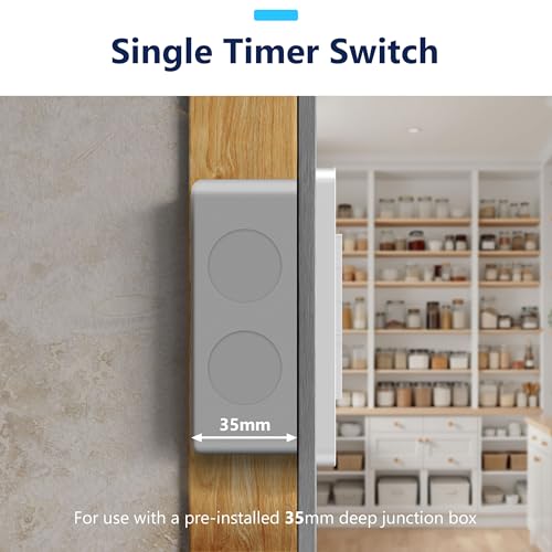 Miniteur de 30 minutes avec indicateur LED et plaque de couverture LIDER interrupteur - 8