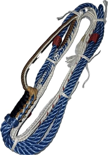 The Patriot Rope -All Poly Pro 9x7 LH 7/8 x 7/8 Bull Rope- EPT bull Ropes Bull Riding - 16' Rope