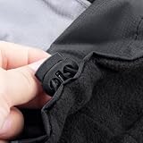 AxSpeed Hundebekleidung für Herbst und Winter, warm, gepolstert, wasserdichte Jacke (schwarz, M)