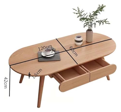 Table basse de salon avec tiroirs pour optimiser les petits espaces - 3