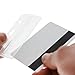 Specialist ID Frosted Rigid Plastic Horizontal Half Card ID Badge Holders - Hard Plastic Easy Access Swipe Card Gripper - Swipeable Badge Holders for Magnetic Strip Office and Student I'Ds