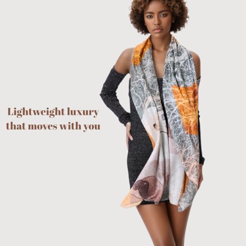 100% Mulberry Silk Summer Travel Scarf Extra Large Women Shawl Oversize Soft Wraps For Evening Dresses elegant gift wrapped2