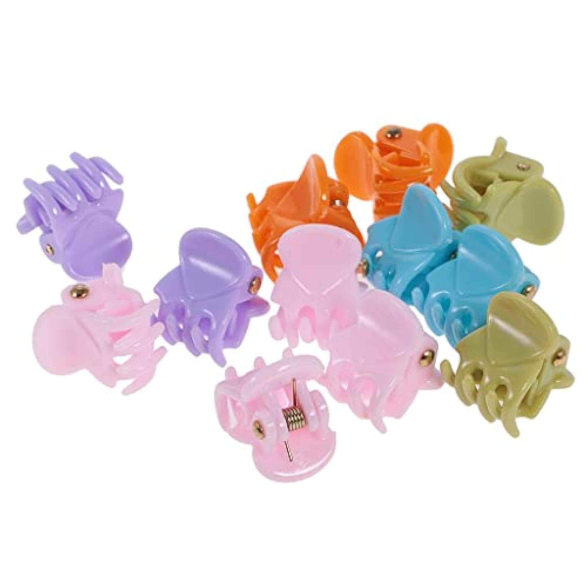 12 Pieces Mini Hair Resin Claws Clamps for Women