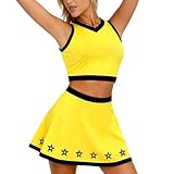 pvucpot cheerleading costume da cheerleading da donna, 2025