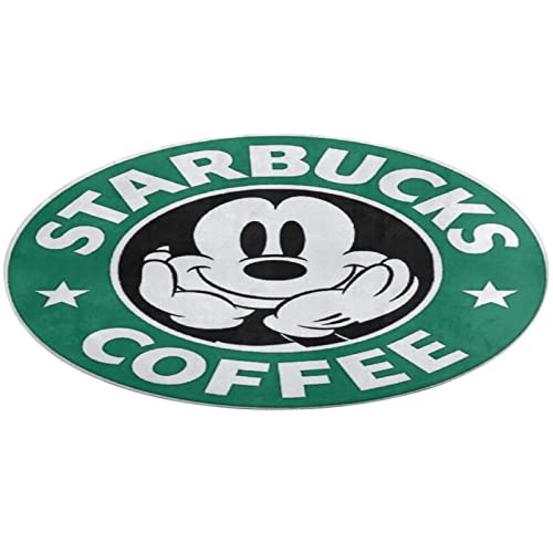 ミッキーマウス ラグマット 60*60cm 80*80 90*90 丸型 洗えるラグマット 丸 カーペット THEBEASTPIE 滑り止め 転倒防止 円形マット 玄関マット バスマット 洗面台 キャラクター かわいい おしゃれ