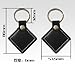 YARONGTECH 125khz fob em4100 ID Genuine Leather key black color (pack of 2)