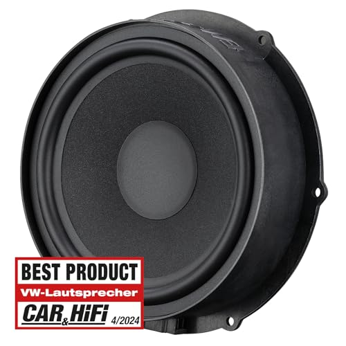 EMPHASER EM-VWFX180 - Haut-parleurs puissants Plug & Play à 2 voies 18 cm/7" Composants compatibles avec VW, Seat, Skoda, système audio pour installation de porte, 100 W RMS, 1 paire – vue 2