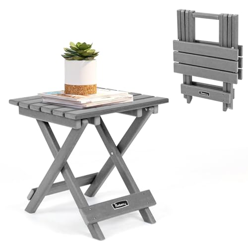Table pliante d'extérieur carrée Adirondack portable sans assemblage pour porche - 2