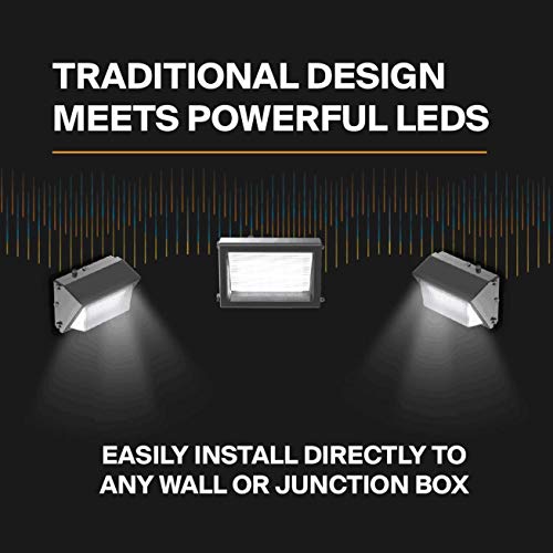 ledmo LED Wall Pack Lights Repalces 800W HPS/HID Light 4 Pack 15600LM Outdoor Commercial Lighting Fixture 120W Waterproof Wall Mount Security Lighting 5000K