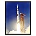 Produktbild Wee Blue Coo Space Apollo 11 Launch Saturn V Rocket Blast Thrust Flame USA Art Print Framed Poster Wall Decor Kunstdruck Poster Wand-Dekor-12X16 Zoll