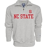 Blue 84 Men's North Carolina State Wolfpack Quarter Zip Sweatshirt Grey, Grey, X-Large