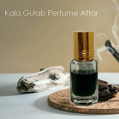 Image of Kala Gulab Attar Perfume (Black) | Long Lasting Luxury Scent Etra /Ittar | For Personal & Religious Use (3ml)