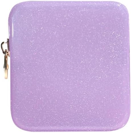 Necessaire dreamie Taffy em material Jelly com zíper, 12,7 x 5,08 x 12,7 cm