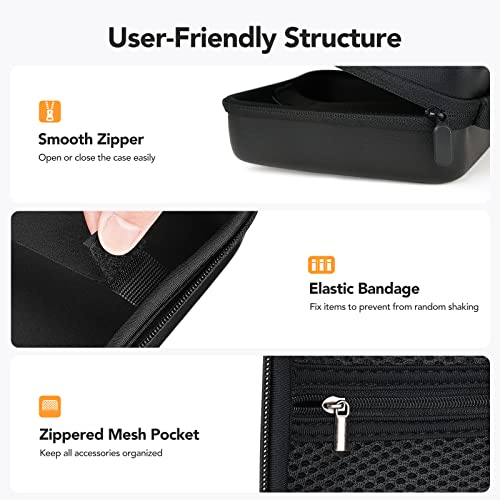DEPSTECH Original Endoscope Case, Wireless Borescope Carrying Bag WiFi & USB Scope Cameras, Upgraded Large-Capacity Hardshell Case, Compatible with 4.3" Inspection Camera DS300, Black - Thumbnail 3