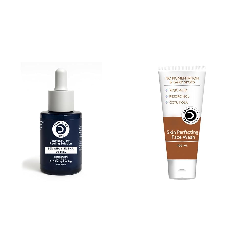 Pure 30% AHA + 5% PHA + 2% BHA Peeling Solution & Kojic Acid Face Wash for Pigme — Flash AI Score 83/100