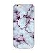 EVERMARKET(TM) Red Marble Pattern Purple Soft Flexible TPU Slim Skin Fit Protective Case Cover and 1 Clear Screen Protector for Apple iPhone 5 5S