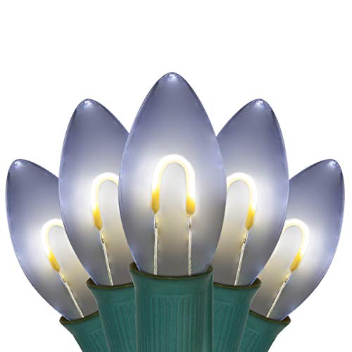 Luces Navideñas LED FlexFilament C9 Blanco Frío 15 luces 15 pies