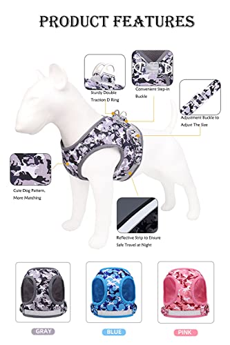 Soft Mesh Dog Harness Pet Puppy Comfort Padded Vest No Pull Harnesses No Choke Reflective Adjustable with Dog Leash for… - Image 3