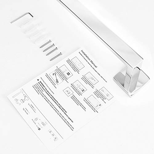Nearmoon Bathroom Towel Bar, Bath Accessories Premium Thicken Stainless Steel Square Shower Towel Rack For Bathroom thumb #5