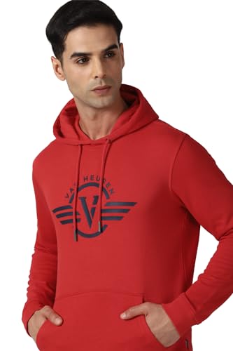 Image of Van Heusen Men Polycotton Hooded Neck Sweatshirt