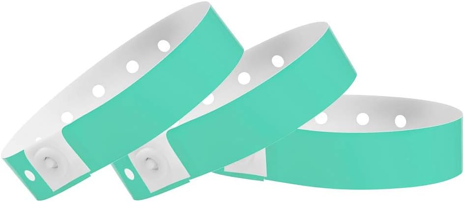 500 Aqua - Wristco Plastic Wristbands