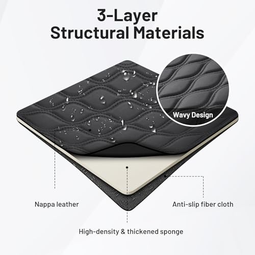 Image of Autorder Center Console Cover for Nissan Frontier 2022-2025 2026 Accessories Armrest Cushion Cover Nappa Leather Middle Console Covers Frontier Console Cushion Pad Anti-Scratch
