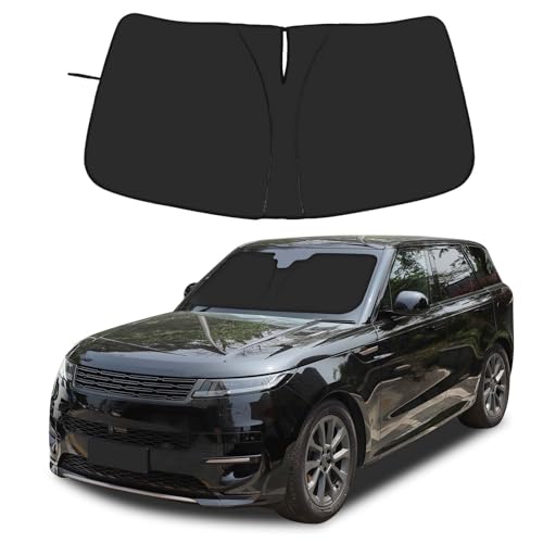 HIRUFAIT Windshield Sun Shade Compatible with L@nd Rover Range Rover Sport 2023 2024 2025, Front Window Sun Visor Protector, Foldable Car Reflective Blocker UV Rays and Heat (Style B)