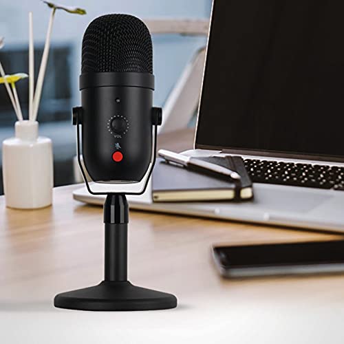 prasku USB Mikrofon, Mikrofon für Computer Metallkondensator Aufnahmemikrofon für Windows Computer Desktop Mikrofon für… – Bild 6