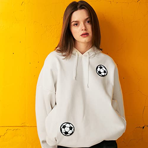 6 Pieces Chenille Soccer Patches Iron On Patch Sport Football Soccer Chenille Applique Patch For Diy Crafts Jackets Clothes Dress Hat Pants Caps #TOP3