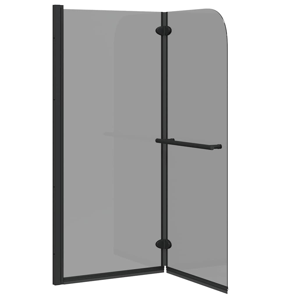 Mampara de ducha transparente de cristal de seguridad y aluminio, 95 x 140 cm, plegable, giratorio, ancho ajustable, para cuarto de baño, nicho, protección contra salpicaduras con marco estable